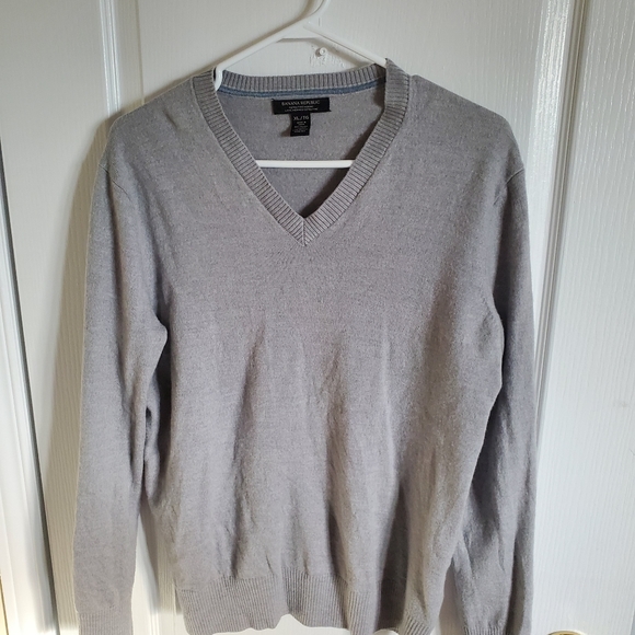 Men's xl merino wool shirt, grey - Picture 3 of 3
